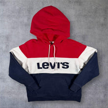 Load image into Gallery viewer, Levi's Colour Block Embroidered Big Spellout Pullover Hoodie
