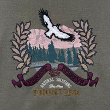 Load image into Gallery viewer, Vintage 90s Northwest Territory Eagle Wildlife Sweatshirt Large Khaki Olive Green
