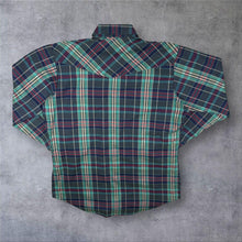 Load image into Gallery viewer, Vintage Ely Cattleman "Tall Man" Cowboy Western Check Long Sleeve Popper Shirt
