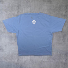 Load image into Gallery viewer, Early 00's Sessions Skateboards Skater Embroidered Logo Blue Cotton Short Sleeve T-Shirt
