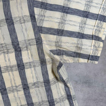 Load image into Gallery viewer, Vintage 90's Adidas Cream Grey Beige Check Cotton Short Sleeve Shirt
