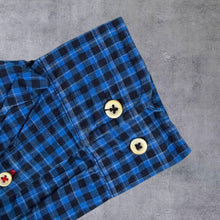 Load image into Gallery viewer, Tommy Hilfiger "Custom Fit" Blue Navy Check Long Sleeve Cotton Shirt
