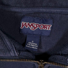 Load image into Gallery viewer, Vintage Jansport "Michigan Wolverines" College Faded Navy Blue 1/4 Zip Sweatshirt
