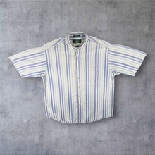 Load image into Gallery viewer, Vintage Orvis Seersucker Shirt L 90s Striped 100% Cotton Short Sleeve
