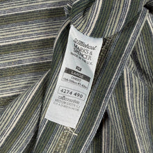 Load image into Gallery viewer, Vintage 90s St Michael Marks &amp; Spencer T Shirt Boxy Large Striped V Neck Made UK
