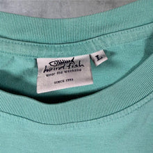 Load image into Gallery viewer, Weird Fish "Not Weird Just Different" Cartoon Spellout Graphic Turquoise T-Shirt
