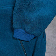 Load image into Gallery viewer, Vintage North Cape Polartec Crazy Patterned Collar Blue 1/4 Button Fleece Sweatshirt
