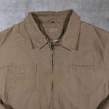 Load image into Gallery viewer, Thomas Nash Debenhams Classic Brown Canvas Cotton Zip Bomber Jacket
