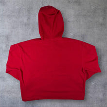 Load image into Gallery viewer, Vintage Walt Disney World Winnie The Pooh Embroidered Red Fleece Hoodie
