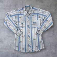 Load image into Gallery viewer, Vintage 70s Fenton Western Shirt USA Pearl Snap Cowboy Floral Rockabilly M L
