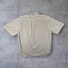 Load image into Gallery viewer, Vintage Tommy Hilfiger Yellow Multi Striped Short Sleeve Button-Down Shirt

