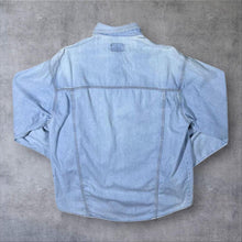 Load image into Gallery viewer, Vintage Arizona Cowboy Western Light Blue Denim Popper Long Sleeve Shirt

