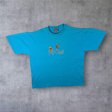 Load image into Gallery viewer, Vintage Winnie The Pooh "Pooh &amp; Tigger" Embroidered Blue Short Sleeve T-Shirt
