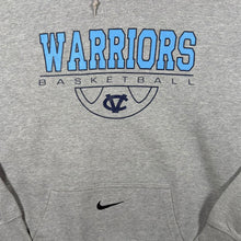 Load image into Gallery viewer, Nike Warriors Basketball Centre Swoosh College Graphic Grey Hoodie
