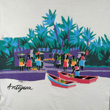 Load image into Gallery viewer, Vintage Antigua Tourist Spellout Graphic White Single Stitch T-Shirt
