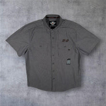 Load image into Gallery viewer, Harley Davidson Genuine MotorClothes Shirt Large Grey Stripe H-D Biker Y2K
