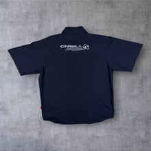 Load image into Gallery viewer, Early 00's O'Neill Embroidered Spellout Y2K Surfer Skater Navy Blue Shirt
