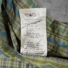 Load image into Gallery viewer, Patagonia Puckerware Shirt Mens M Green Plaid Seersucker Short Sleeve 53000
