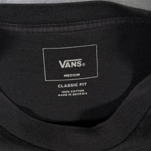 Load image into Gallery viewer, Vans "Classic Fit" Embroidered Mini Logo Black Cotton Long Sleeve T-Shirt
