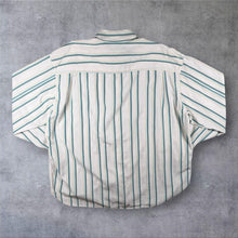 Load image into Gallery viewer, Tommy Bahama Mens XXL Silk Cotton Shirt Striped Jacquard Long Sleeve Resort
