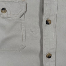 Load image into Gallery viewer, Wrangler Flex For Comfort Work Shirt Mens M Beige Stretch Long Sleeve
