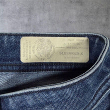 Load image into Gallery viewer, Diesel Sleenker-X Jeans Mens Blue Slim Skinny Stretch Distressed Denim
