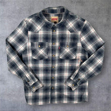 Load image into Gallery viewer, Levi's Western Multi Plaid Check Long Sleeve Cotton Popper Shirt
