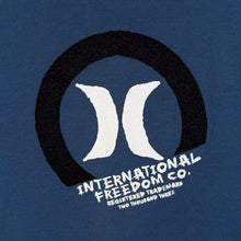 Load image into Gallery viewer, Early 00's Hurley International Skater Surfer Y2K Blue Cotton Short Sleeve T-Shirt
