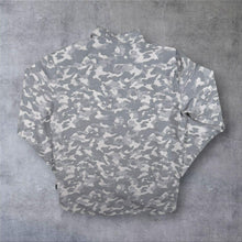 Load image into Gallery viewer, TNF The North Face Grey White Camo Camouflage Pattern Long Sleeve Shirt

