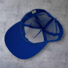 Load image into Gallery viewer, Vintage Florida Sunshine State Dolphin Mesh Trucker Cap Blue Snapback Y2K
