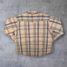 Load image into Gallery viewer, Vintage Dee Cee Brand Cowboy Western Check Long Sleeve Popper Flannel Shirt
