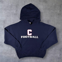 Load image into Gallery viewer, Gildan C Football Hoodie Navy USA American Football Varsity Teamwear Sweatshirt
