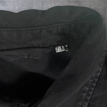 Load image into Gallery viewer, Vintage Lee Black Western Shirt Pearl Snap Cowboy Denim Twin Pocket

