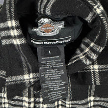 Load image into Gallery viewer, Harley Davidson MotorClothes Wool Blend Plaid Heavyweight Flannel Shirt Large L Biker
