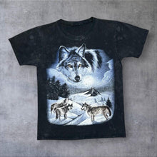 Load image into Gallery viewer, Vintage Wolf Animal Nature Snow Wildlife Graphic Faded T-Shirt
