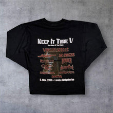 Load image into Gallery viewer, Vintage 2005 Keep It True V Festival Long Sleeve Shirt S XS Virgin Steele Raven
