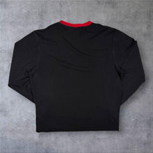 Load image into Gallery viewer, Adidas NBA Chicago Bulls Basketball Logo Graphic Black Long Sleeve T-Shirt
