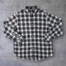 Load image into Gallery viewer, Chaps "100% Cotton Flannel" Plaid Check Long Sleeve Button-Up Flannel Shirt
