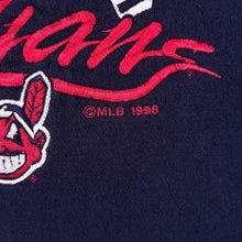 Load image into Gallery viewer, Vintage Crable MLB (1998) Cleveland Indians Baseball Embroidered Navy Blue Sweatshirt
