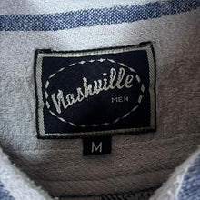 Load image into Gallery viewer, Vintage 90's Nashville Men Patterned Multi Striped Long Sleeve Flannel Cotton Shirt
