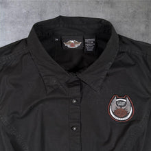 Load image into Gallery viewer, Harley Davidson 105th Anniversary Shirt Womens 2W Black 1903 2008 MotorClothes
