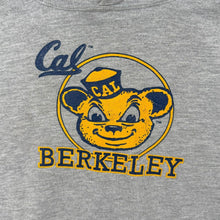 Load image into Gallery viewer, 00's Cal Berkeley University College Mascot Spellout Graphic Grey Hoodie
