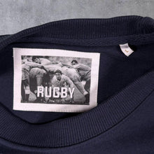 Load image into Gallery viewer, Early 00's Cotton Traders Embroidered Rugby Bulldog Navy Blue Crewneck Sweatshirt
