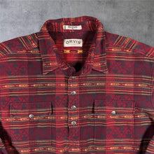 Load image into Gallery viewer, Vintage Orvis XL Southwestern Aztec Shirt 100% Cotton Pullover Flannel Western
