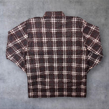 Load image into Gallery viewer, Vintage Johaj Brown Black White Plaid Check Long Sleeve Flannel Shirt
