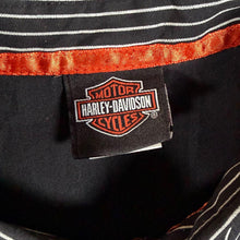 Load image into Gallery viewer, Harley Davidson Screamin Eagle Performance Parts Shirt Black Pinstripe Biker M

