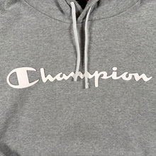 Load image into Gallery viewer, Champion Classic Big Logo Spellout Grey Pullover Hoodie
