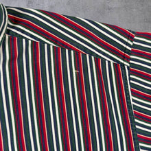 Load image into Gallery viewer, Vintage Tommy Hilfiger Mini Crest Logo Multi Striped Short Sleeve Button-Down Cotton Shirt
