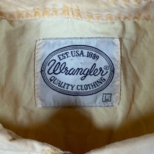 Load image into Gallery viewer, Vintage Wrangler Faded Dusty Yellow Short Sleeve Cotton Shirt
