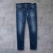 Load image into Gallery viewer, Diesel Sleenker-X Jeans Mens Blue Slim Skinny Stretch Distressed Denim
